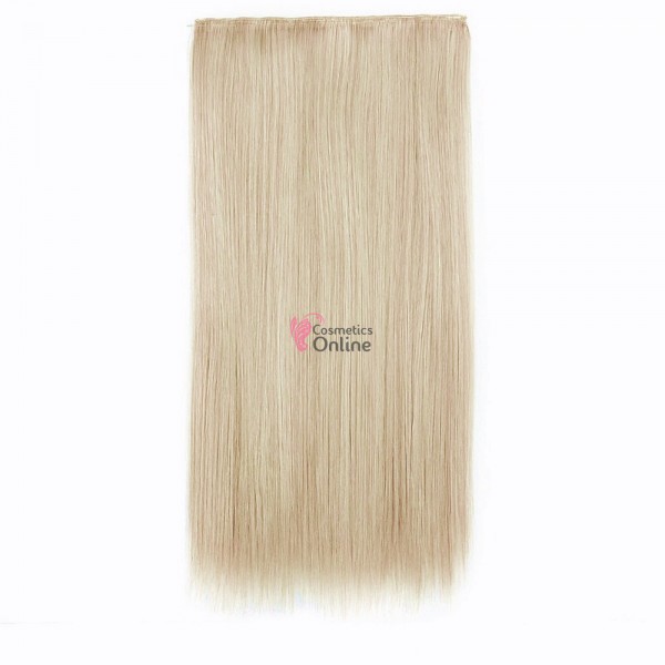 Extensie de par cu 5 Clips On delux dubla dreapta de 60 cm, Blond Ash Mixt 5L15613
